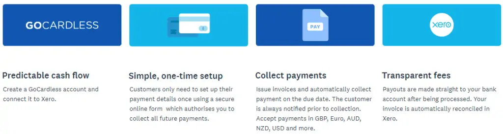 pay via GoCardless in just a few clicks