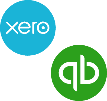 QuickBooks and Xero logo