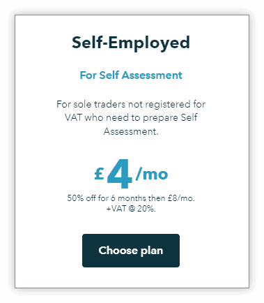 quickbooks self employed pricing