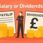 Illustration comparing salary and dividends for UK company directors