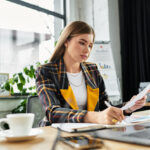 Business owner preparing a Self Assessment tax return on a laptop